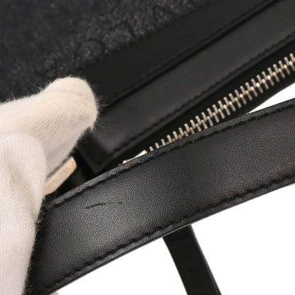 Bvlgari B.Zero1 Logomania Bag Canvas with Leather, BLACK, CANVAS, Shoulder bag