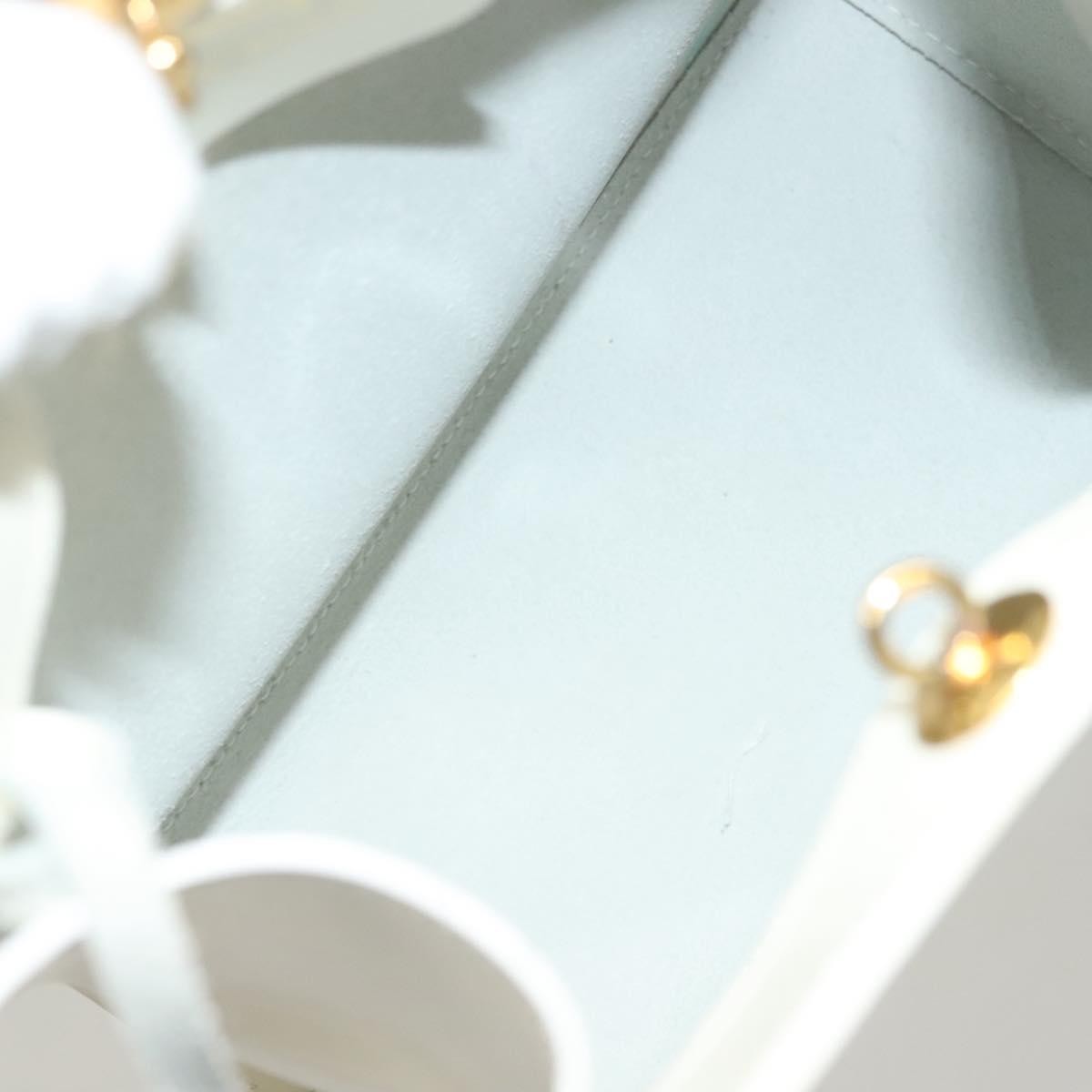 Salvatore Ferragamo Vintage Handbag Patent leather, WHITE, PATENT_LEATHER, Handbag