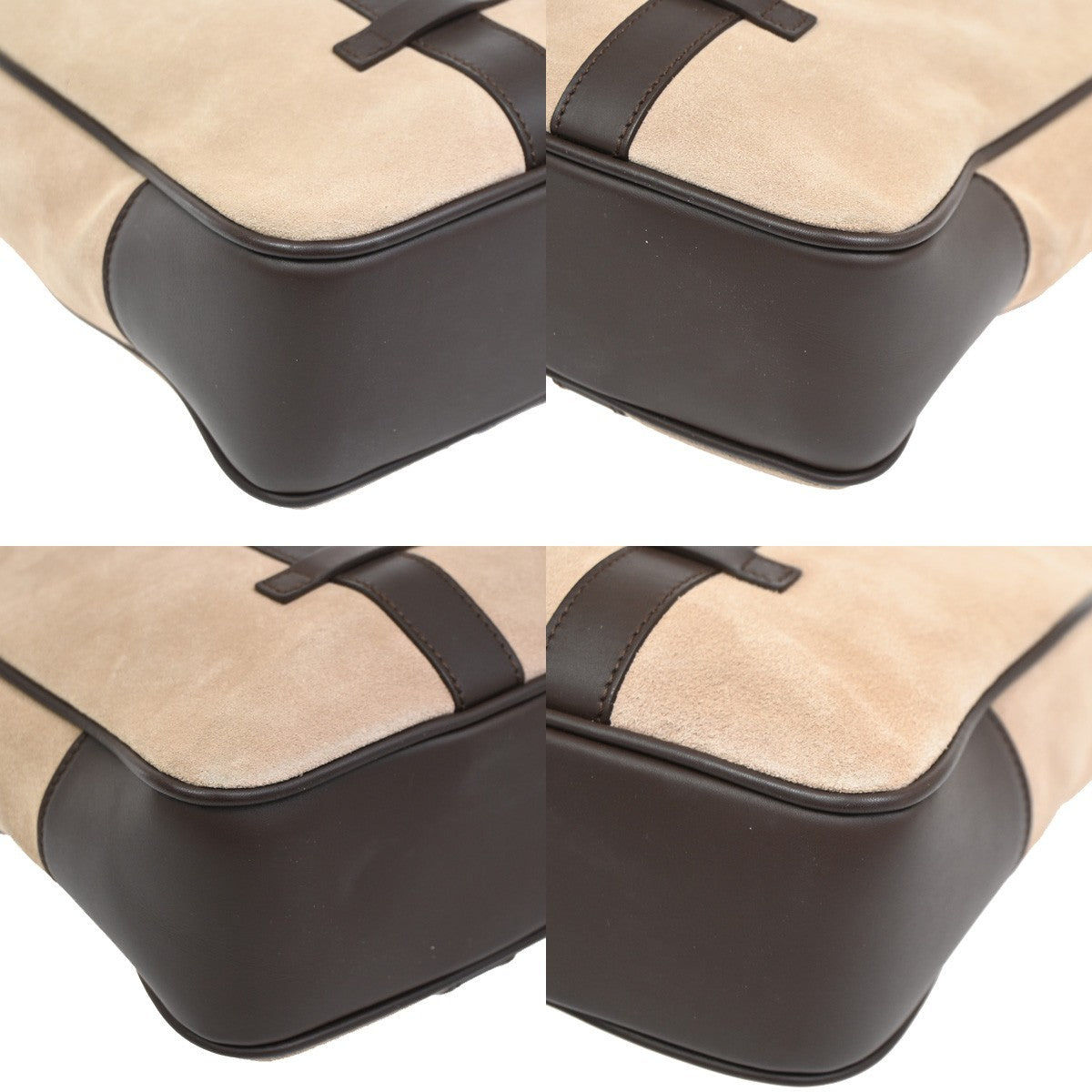 Salvatore Ferragamo Gancini Tote Suede, BROWN, SUEDE, Tote bag