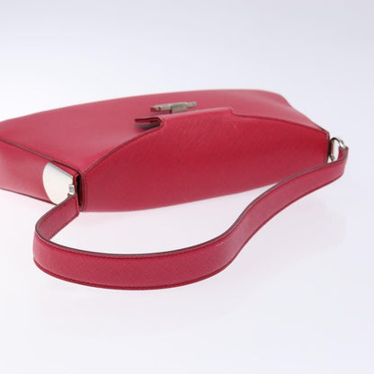 Salvatore Ferragamo Gancini Shoulder Bag Leather, PINK, LEATHER, Shoulder bag