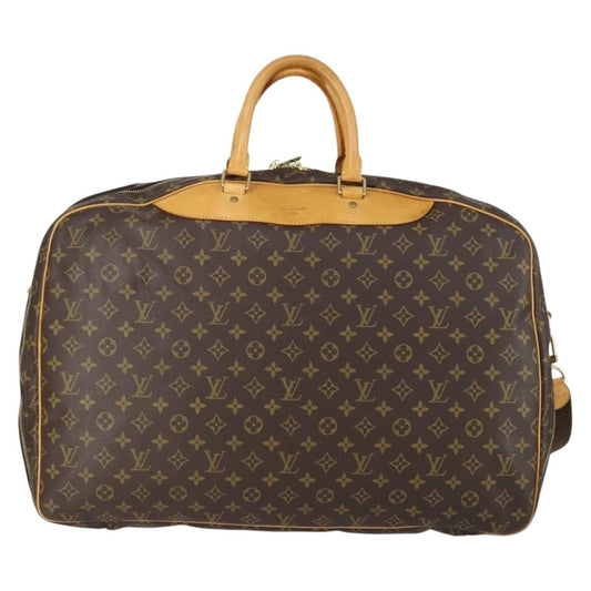Louis Vuitton Alize Bag Monogram Canvas, BROWN, CANVAS, Travel bag