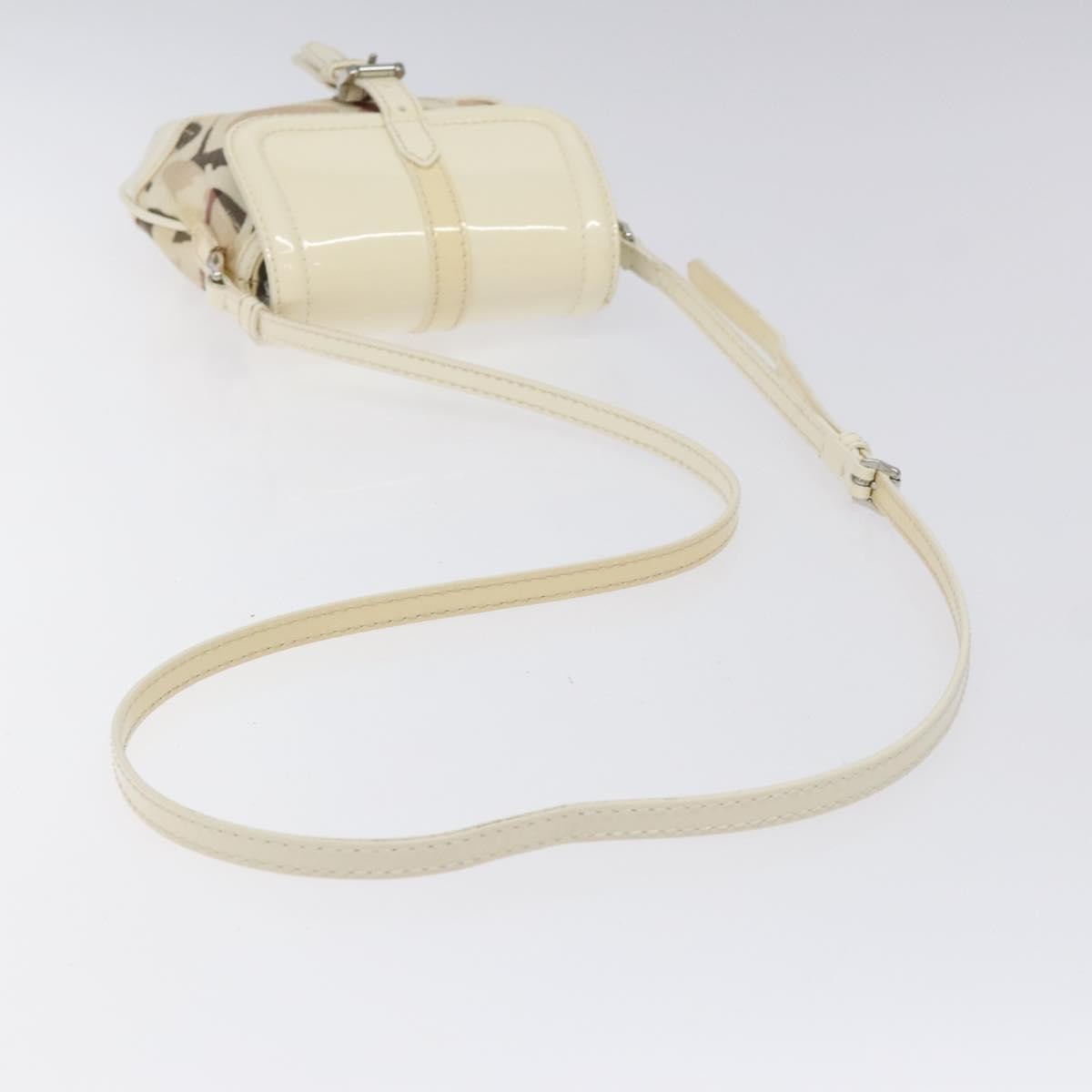 Burberry Flap Shoulder Bag Canvas, BEIGE, CANVAS, Shoulder bag