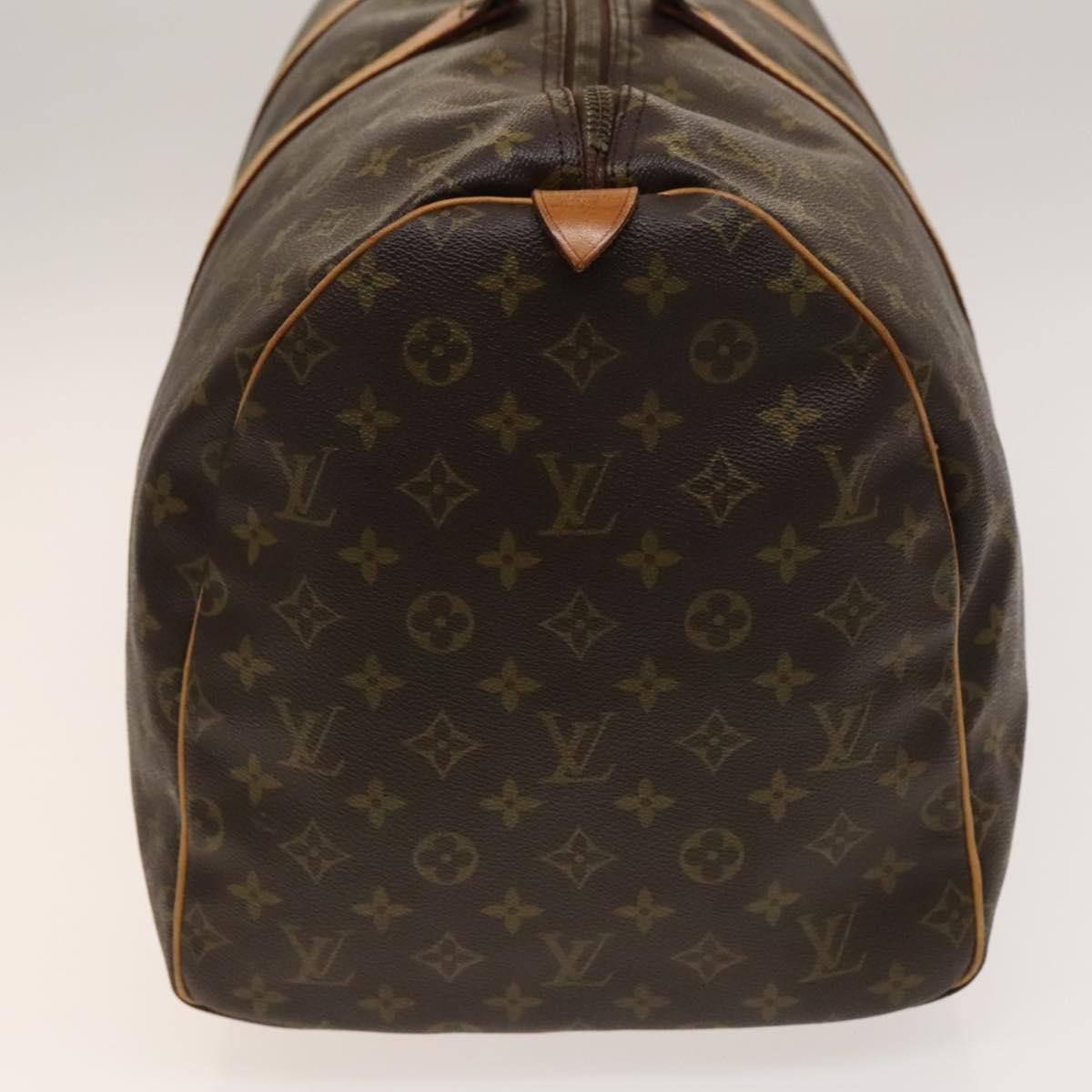 Louis Vuitton Keepall Bag Monogram Canvas, BROWN, CANVAS, Travel bag
