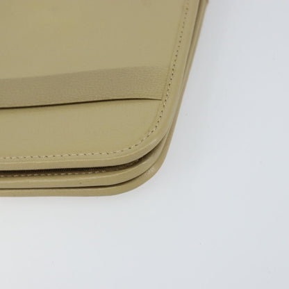 Christian Dior Vintage Shoulder Bag Leather, BEIGE, LEATHER, Shoulder bag