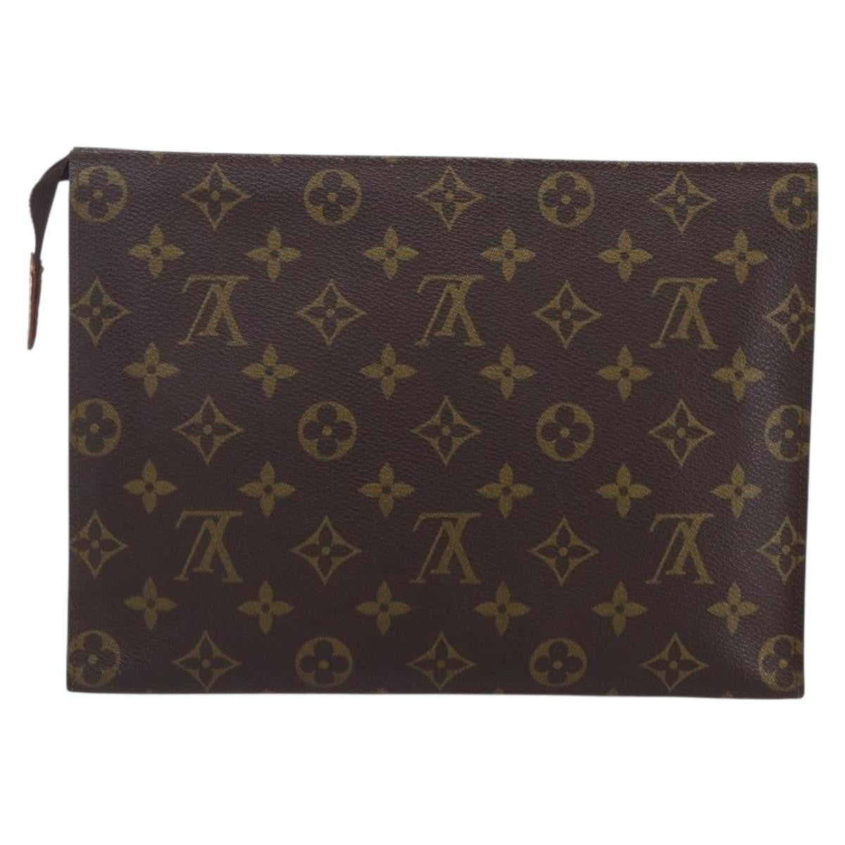 Louis Vuitton Toiletry Pouch Monogram Canvas, BROWN, CANVAS, Clutche & pouche