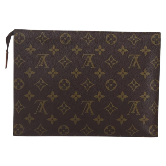 Louis Vuitton Toiletry Pouch Monogram Canvas, BROWN, CANVAS, Clutche & pouche