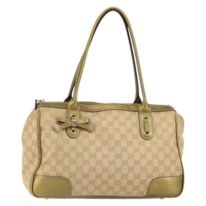 Gucci Princy Zip Tote GG Canvas, BEIGE, CANVAS, Shoulder bag