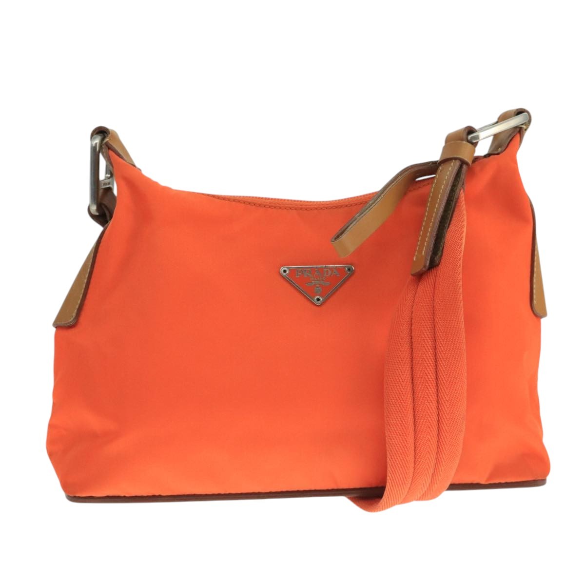 Prada Vintage Shoulder Bag Tessuto, ORANGE, NYLON, Shoulder bag