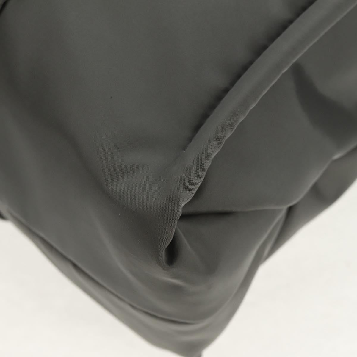 Chloe Woody Tote Recycled Nylon, GRAY, NYLON, Tote bag