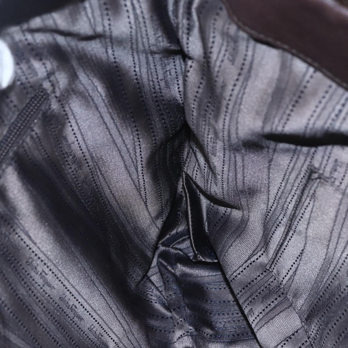 Salvatore Ferragamo Vala Shoulder Bag Suede, BROWN, SUEDE, Shoulder bag