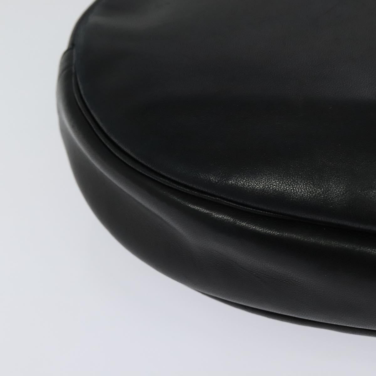 Christian Dior Vintage Shoulder Bag Leather, BLACK, LEATHER, Shoulder bag