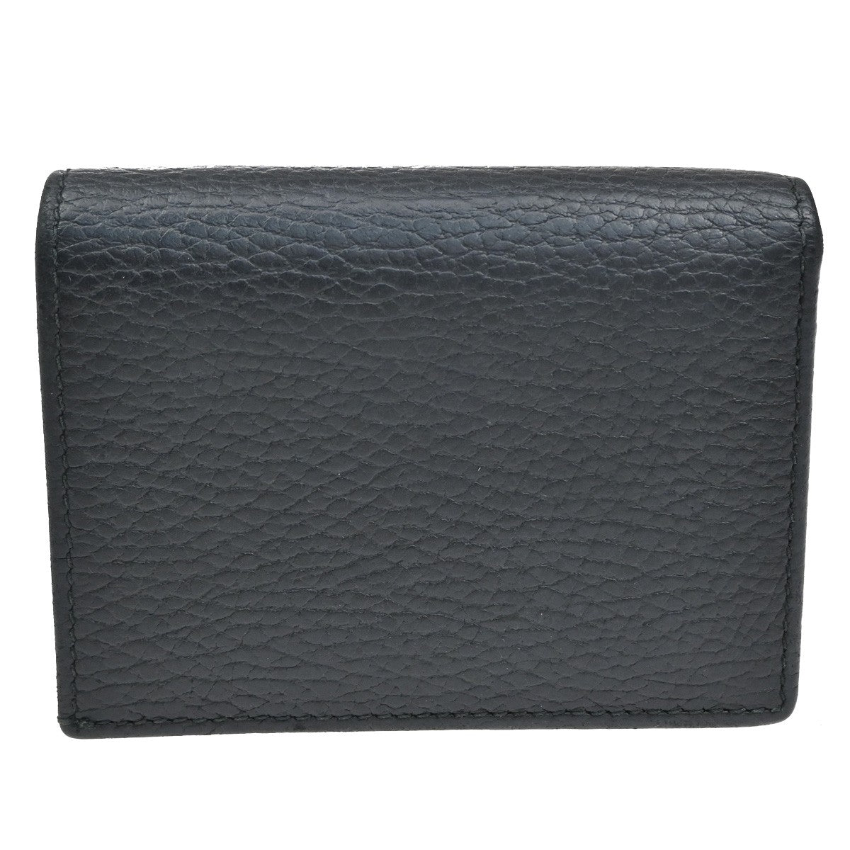 Gucci GG Marmont Flap Card Case Leather, BLACK, LEATHER, Wallets