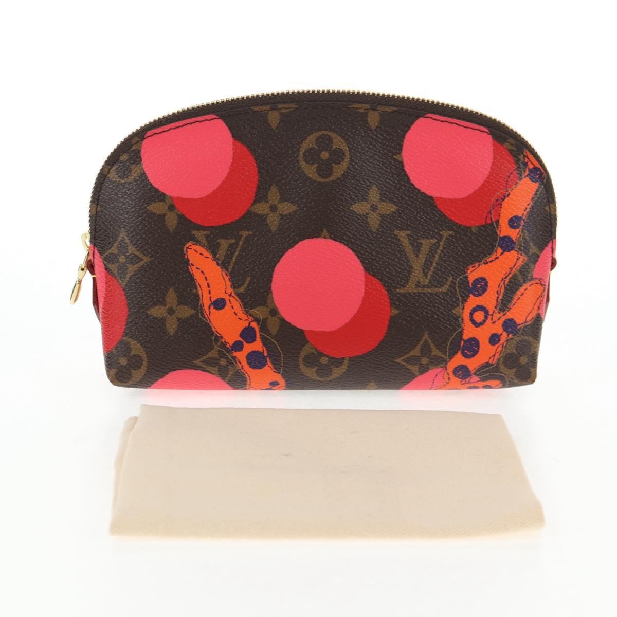 Louis Vuitton Cosmetic Pouch Limited Edition Monogram Jungle Dots, BROWN, CANVAS, Toiletry Case