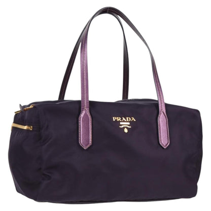 Prada Vintage Boston Bag Nylon, PURPLE, NYLON, Bag