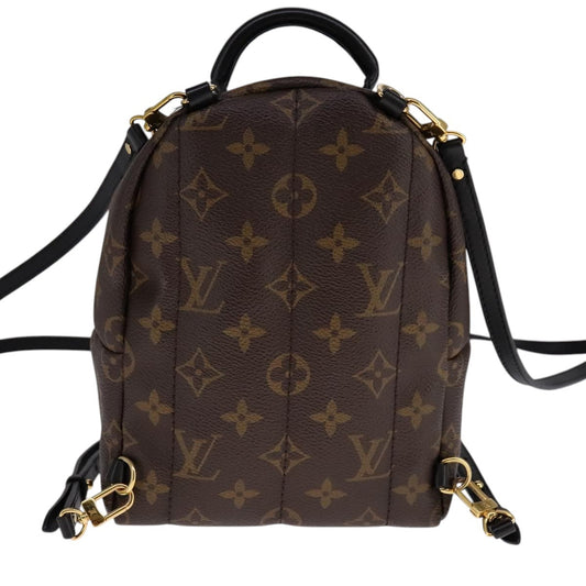 Louis Vuitton Palm Springs Backpack Monogram Canvas, BROWN, CANVAS, Backpack