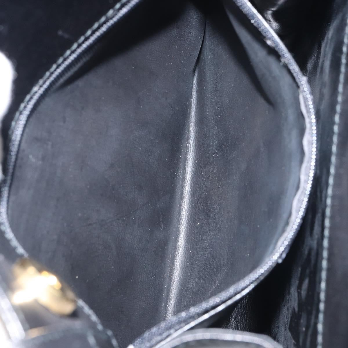 Salvatore Ferragamo Vintage Shoulder Bag Leather, BLACK, LEATHER, Shoulder bag