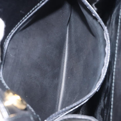 Salvatore Ferragamo Vintage Shoulder Bag Leather, BLACK, LEATHER, Shoulder bag