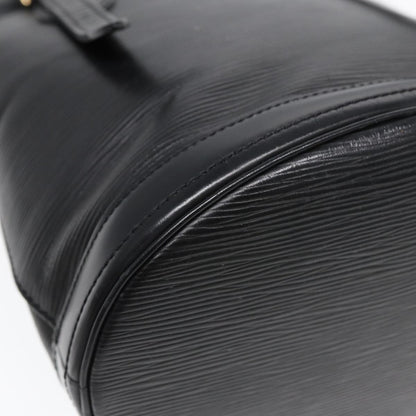 Louis Vuitton Petit Bucket Bag Epi Leather, BLACK, LEATHER, Tote bag
