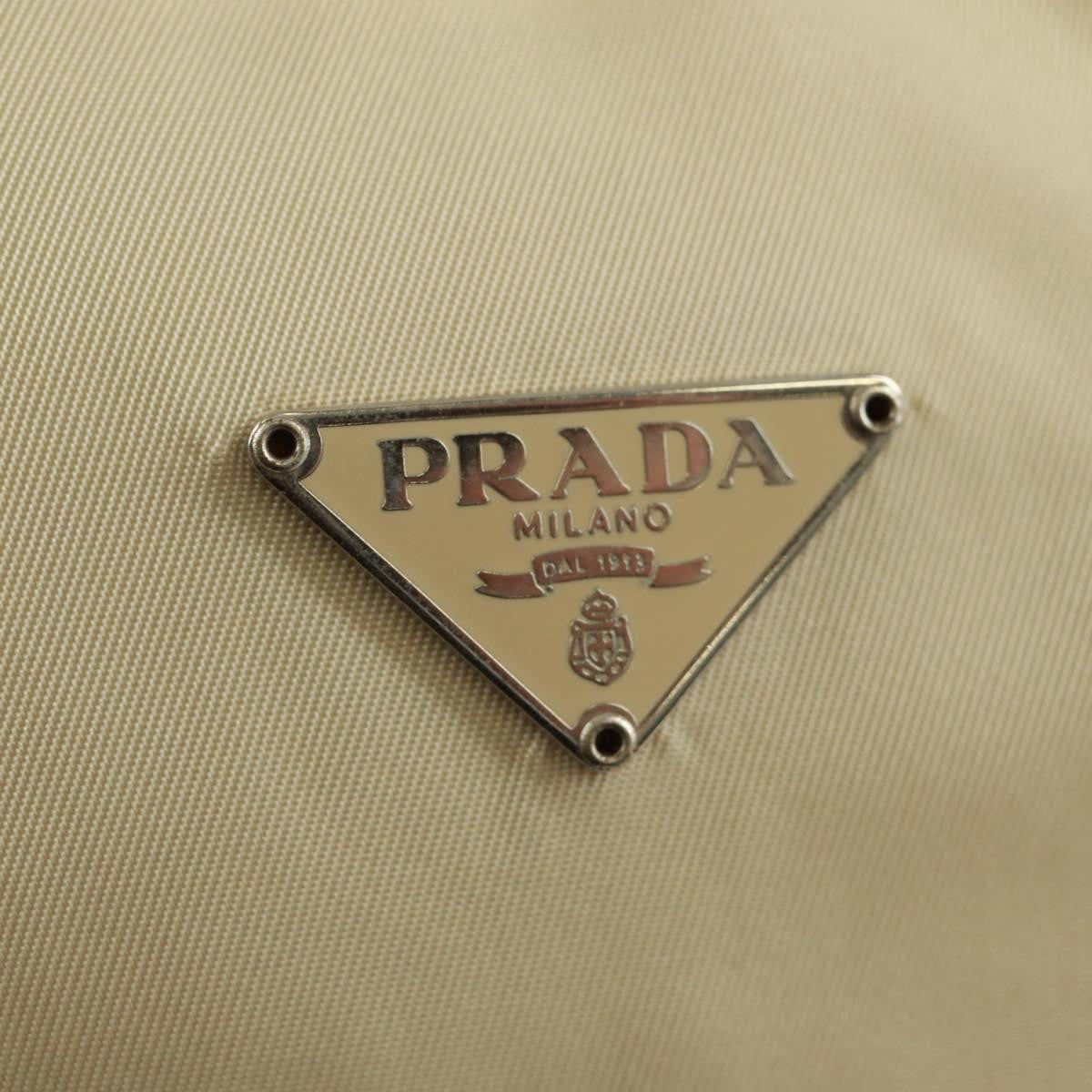 Prada Hobo Tessuto, BEIGE, NYLON, Handbag