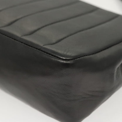 Chanel Mademoiselle Vintage Flap Bag Lambskin, BLACK, LEATHER, Handbag