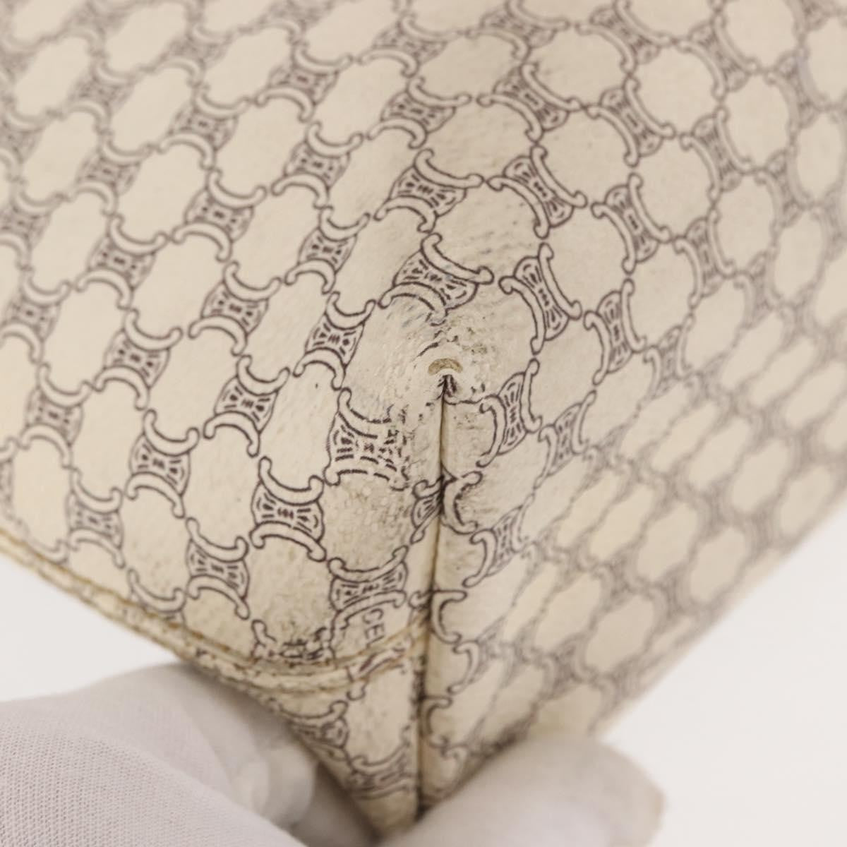 Celine Vintage Macadam Tote bag Canvas, WHITE, CANVAS, Tote bag