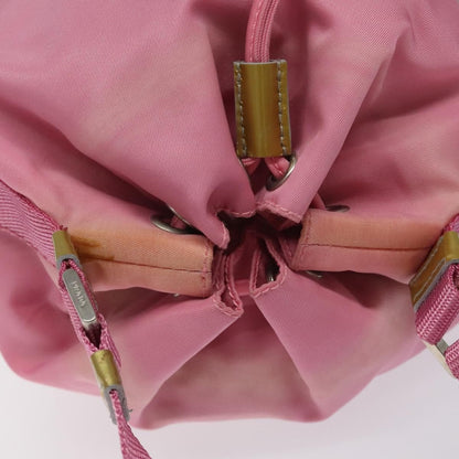 Prada Drawstring Bucket Bag Tessuto, PINK, NYLON, Handbag