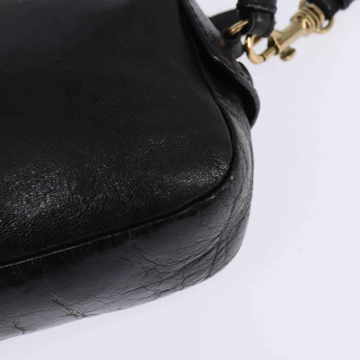 Chloe Vintage Shoulder Bag Leather, BLACK, LEATHER, Shoulder bag