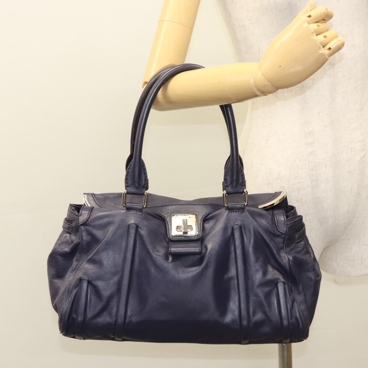 Celine Shoulder Bag Leather, PURPLE, LEATHER, Shoulder bag