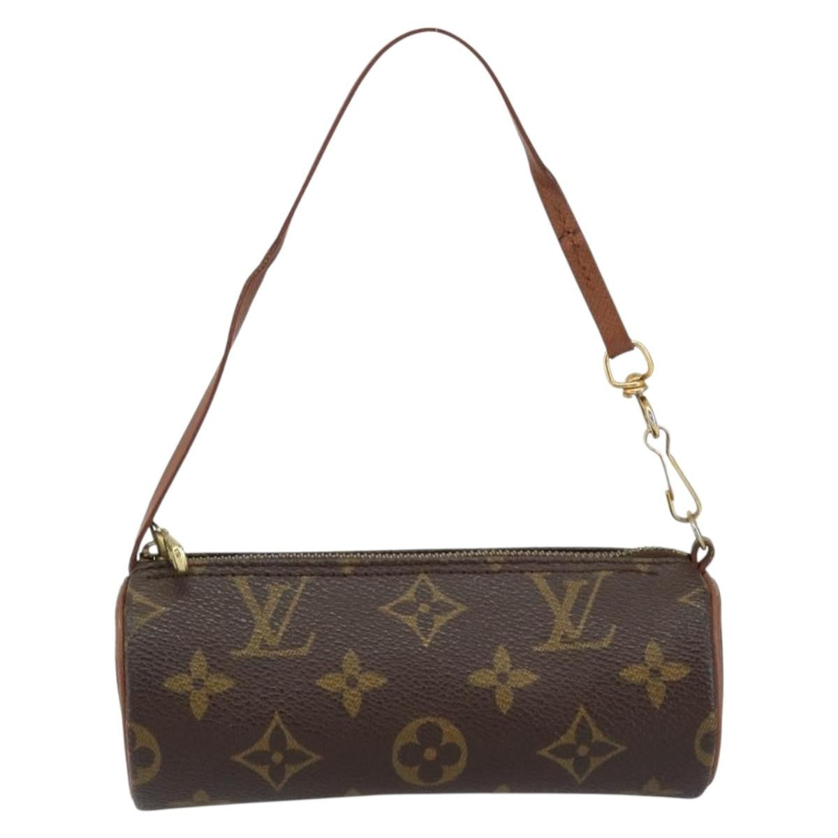 Louis Vuitton Papillon Pochette Monogram Canvas, BROWN, CANVAS, Clutche & pouche