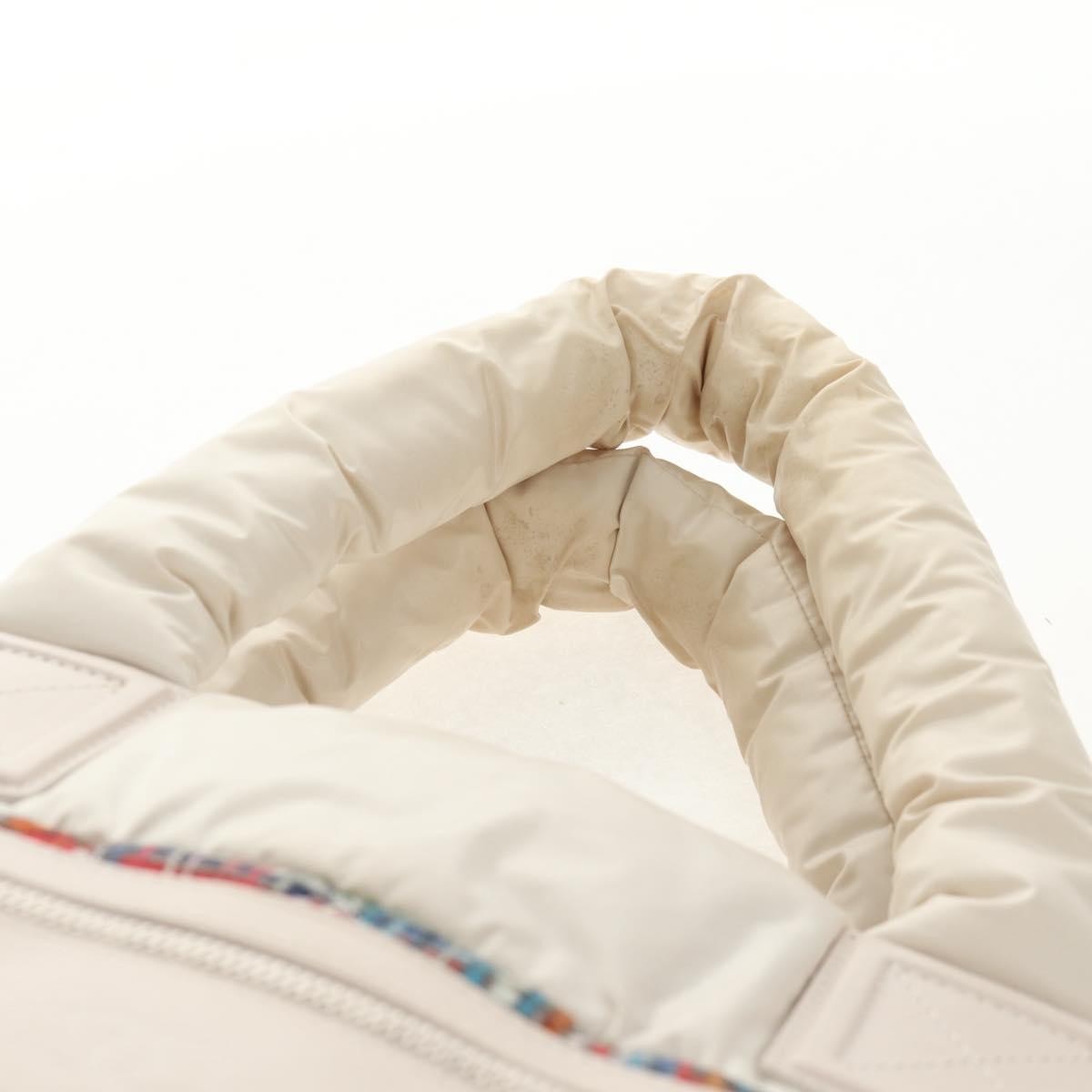 Chanel Coco Cocoon Reversible Tote Quilted Printed Nylon, WHITE, NYLON, Tote bag