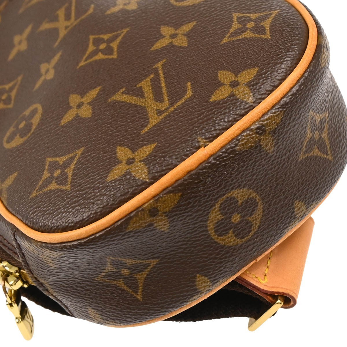 Louis Vuitton Pochette Gange Monogram Canvas, BROWN, CANVAS, Clutche & pouche