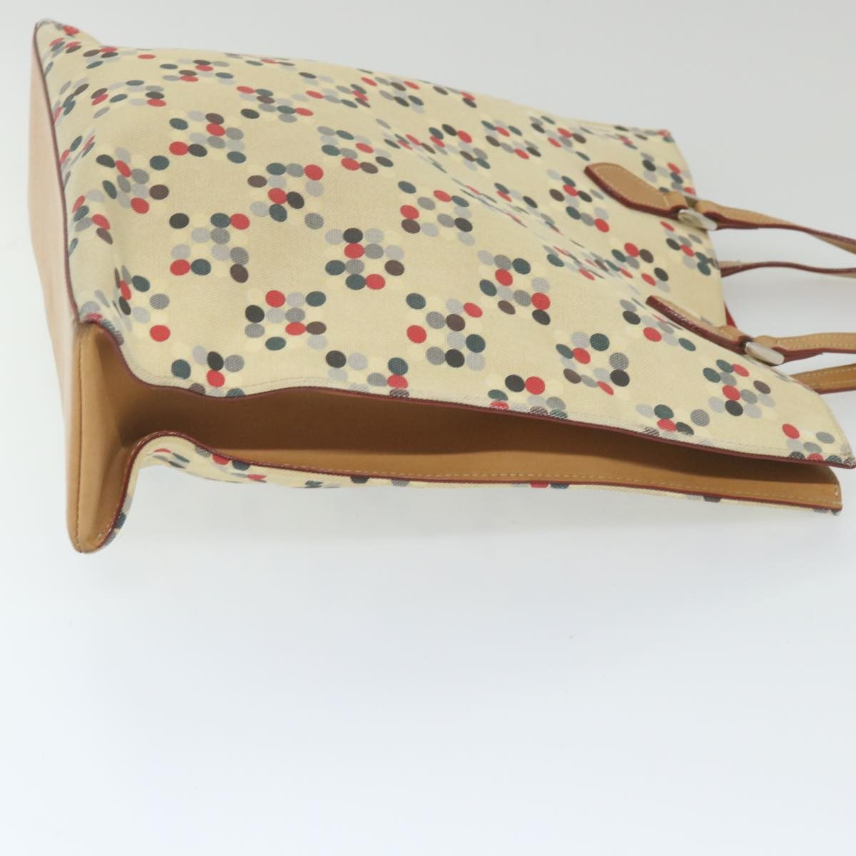 Burberry Open Tote Printed Canvas, BEIGE, CANVAS, Tote bag