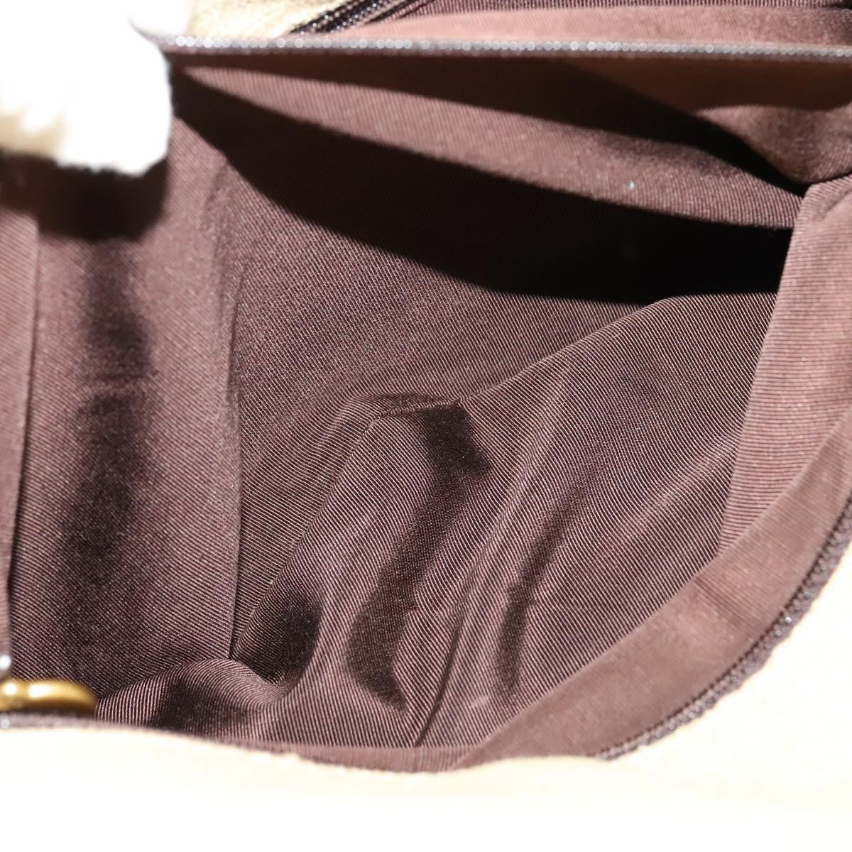 Chanel Vintage CC Tote Canvas with Leather, BEIGE, CANVAS, Tote bag