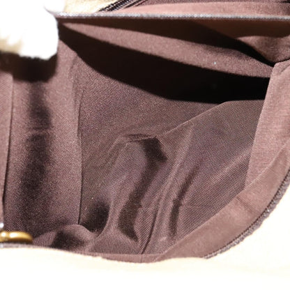 Chanel Vintage CC Tote Canvas with Leather, BEIGE, CANVAS, Tote bag