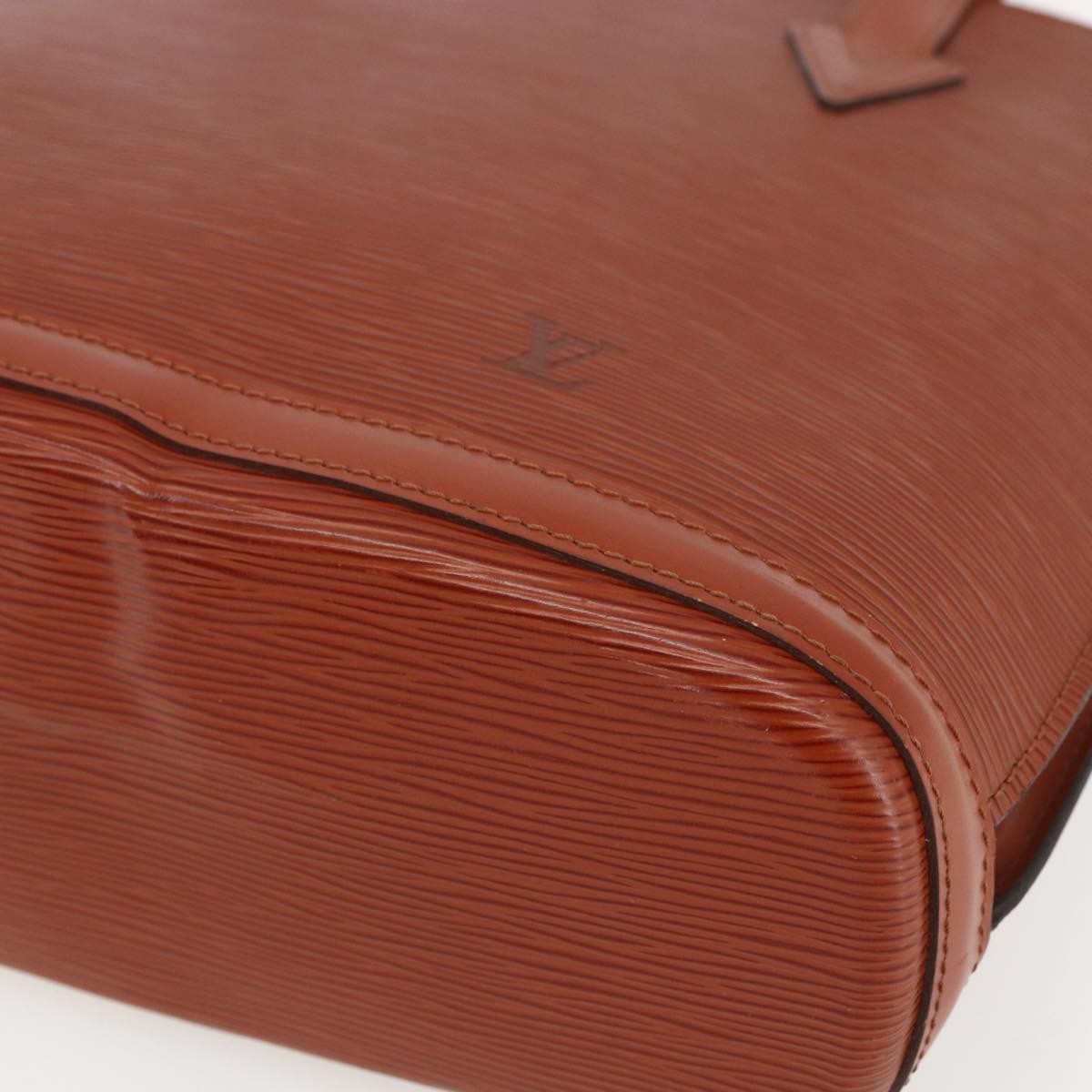 Louis Vuitton Lussac Handbag Epi Leather, BROWN, LEATHER, Shoulder bag