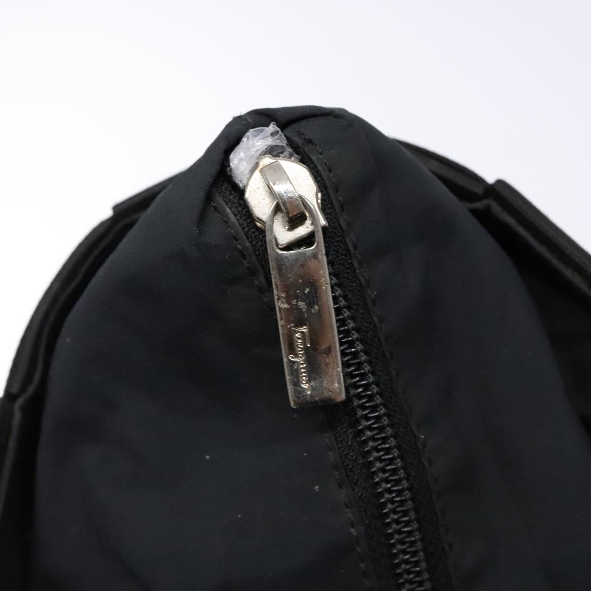 Salvatore Ferragamo Vintage Handbag Canvas, BLACK, CANVAS, Handbag