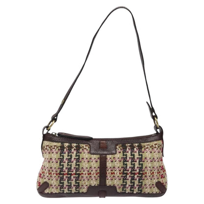 Burberry Vintage Shoulder Bag Wool, BEIGE, WOOL, Shoulder bag