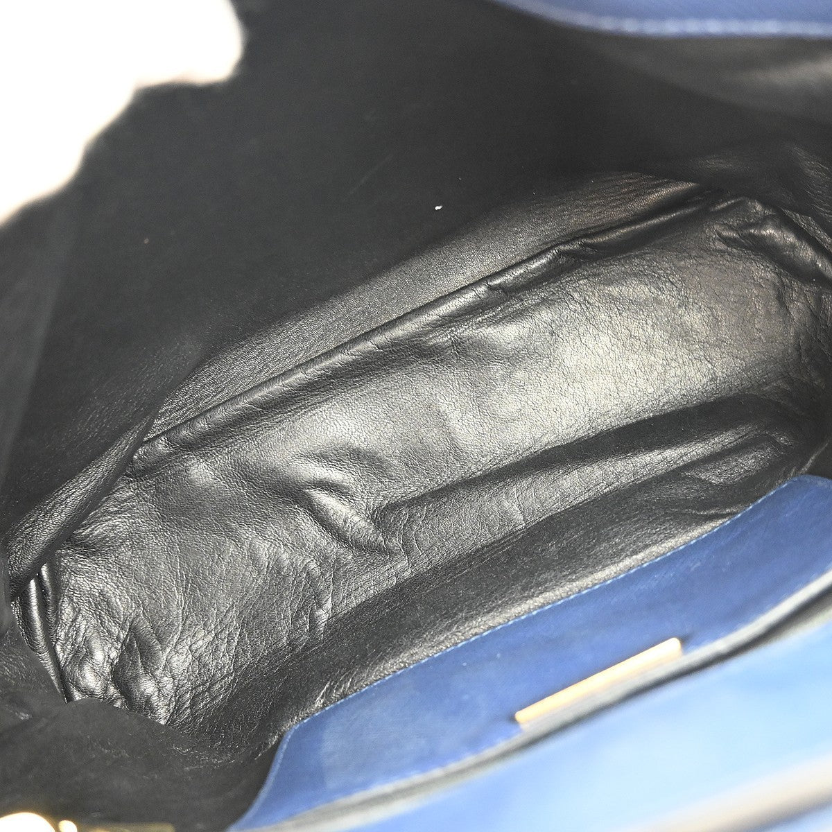 Prada Soft Triple Pocket Convertible Tote Saffiano Leather, BLUE, LEATHER, Tote bag