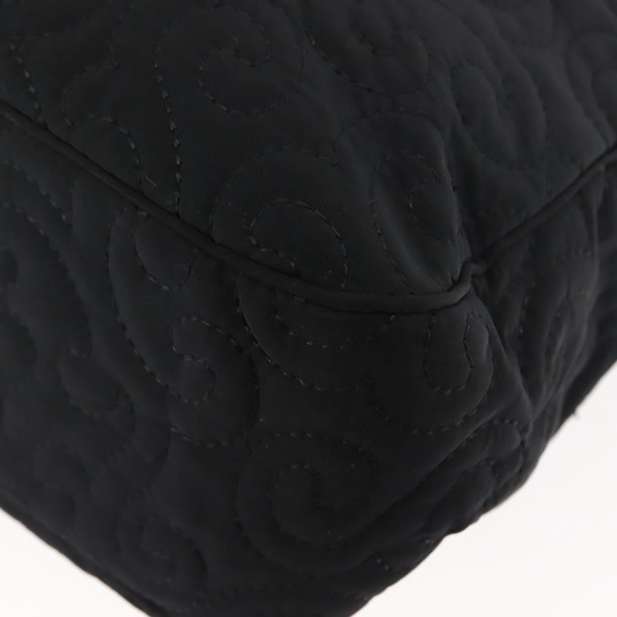 Saint Laurent Vintage Shoulder Bag Nylon, BLACK, NYLON, Tote bag