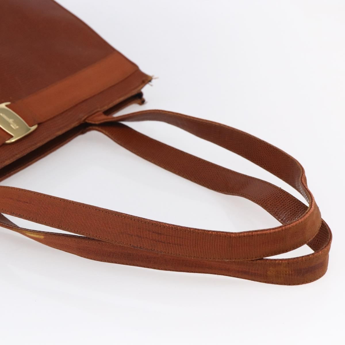 Salvatore Ferragamo Vala tote Leather, BROWN, LEATHER, Tote bag