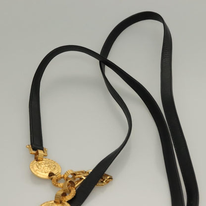 Versace Medusa Shoulder Bag Leather, BLACK, LEATHER, Shoulder bag