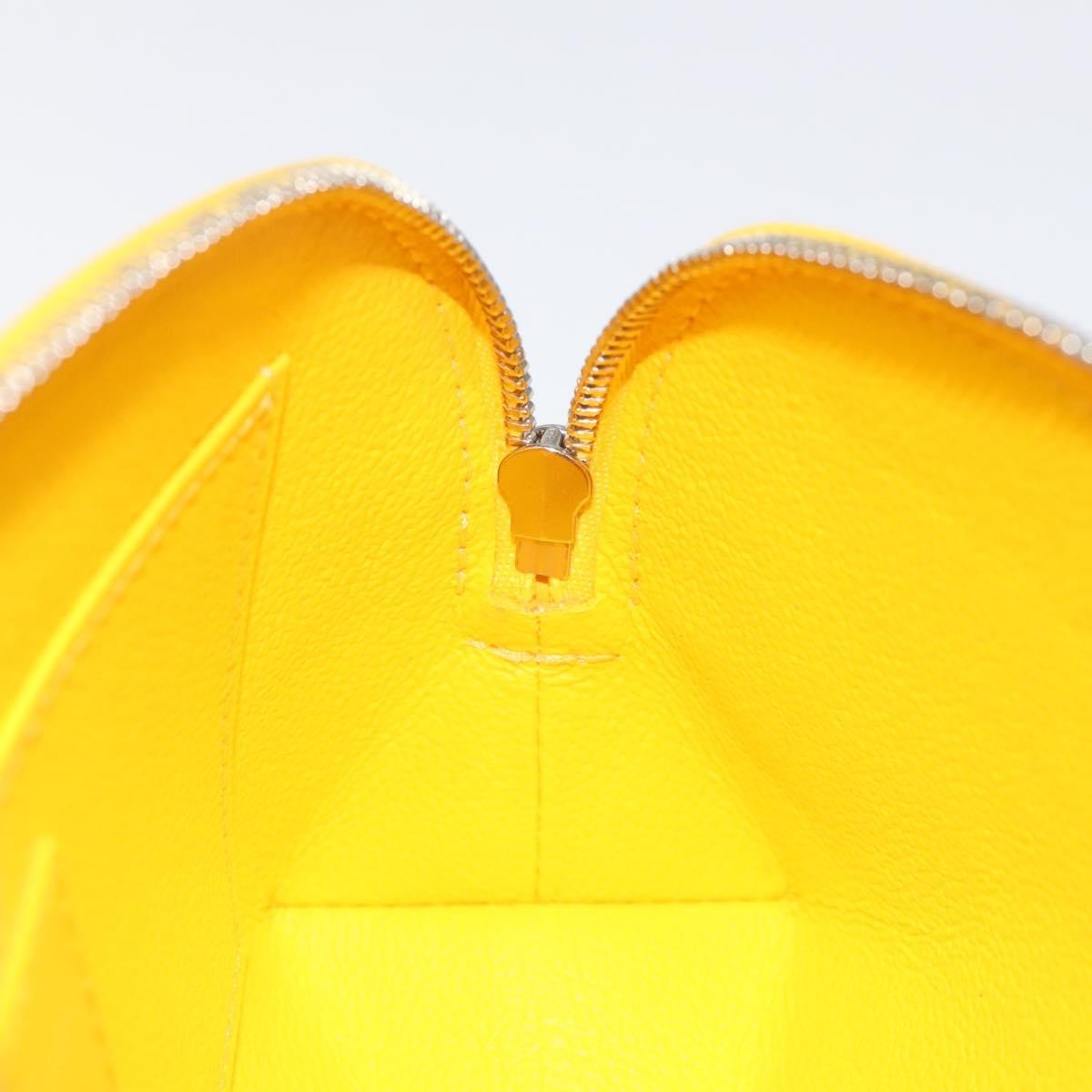 Louis Vuitton Cosmetic Pouch Epi Leather, YELLOW, LEATHER, Toiletry Case