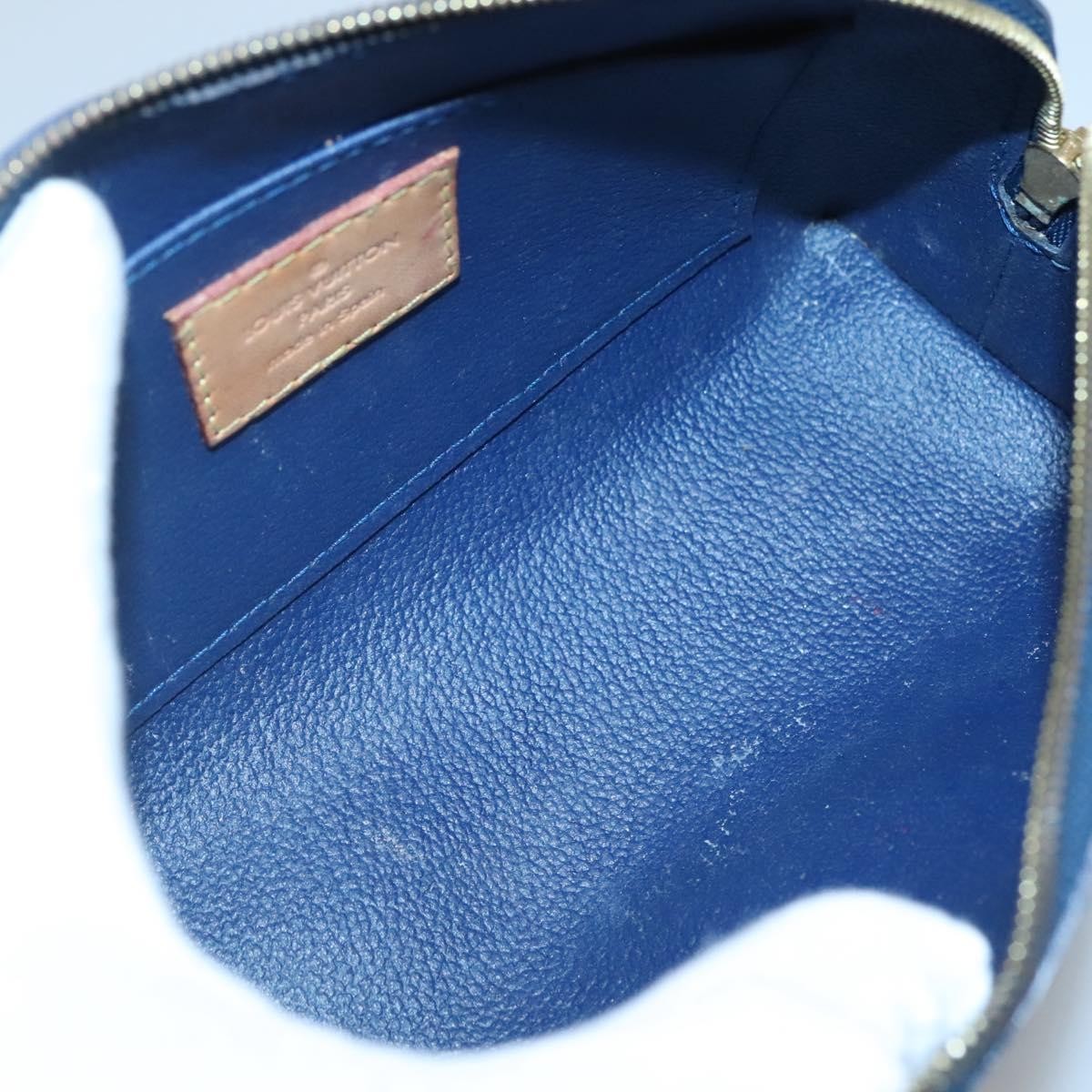 Louis Vuitton Cosmetic Pouch Monogram Vernis, BLUE, PATENT_LEATHER, Clutche & pouche