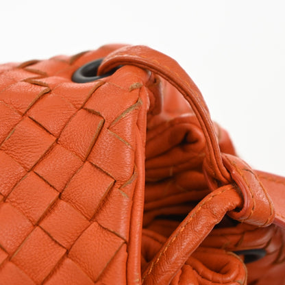 Bottega Veneta Intrecciato Shoulder bag Leather, Orange, Leather, Handbag