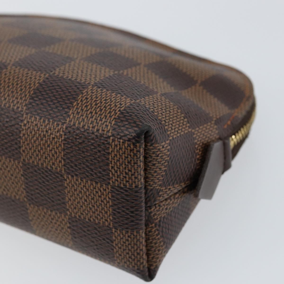 Louis Vuitton Cosmetic Pouch Damier, BROWN, CANVAS, Clutche & pouche