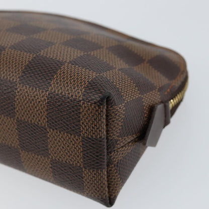 Louis Vuitton Cosmetic Pouch Damier, BROWN, CANVAS, Clutche & pouche