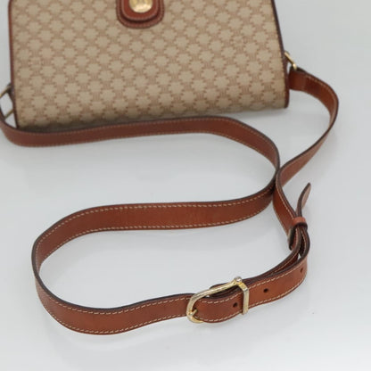 Celine Macadam Shoulder Bag PVC Leather, BEIGE, CANVAS, Shoulder bag