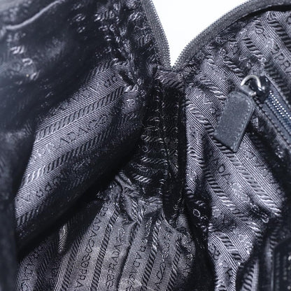 Prada Bowling Shoulder Bag Tessuto, GREEN, NYLON, Handbag