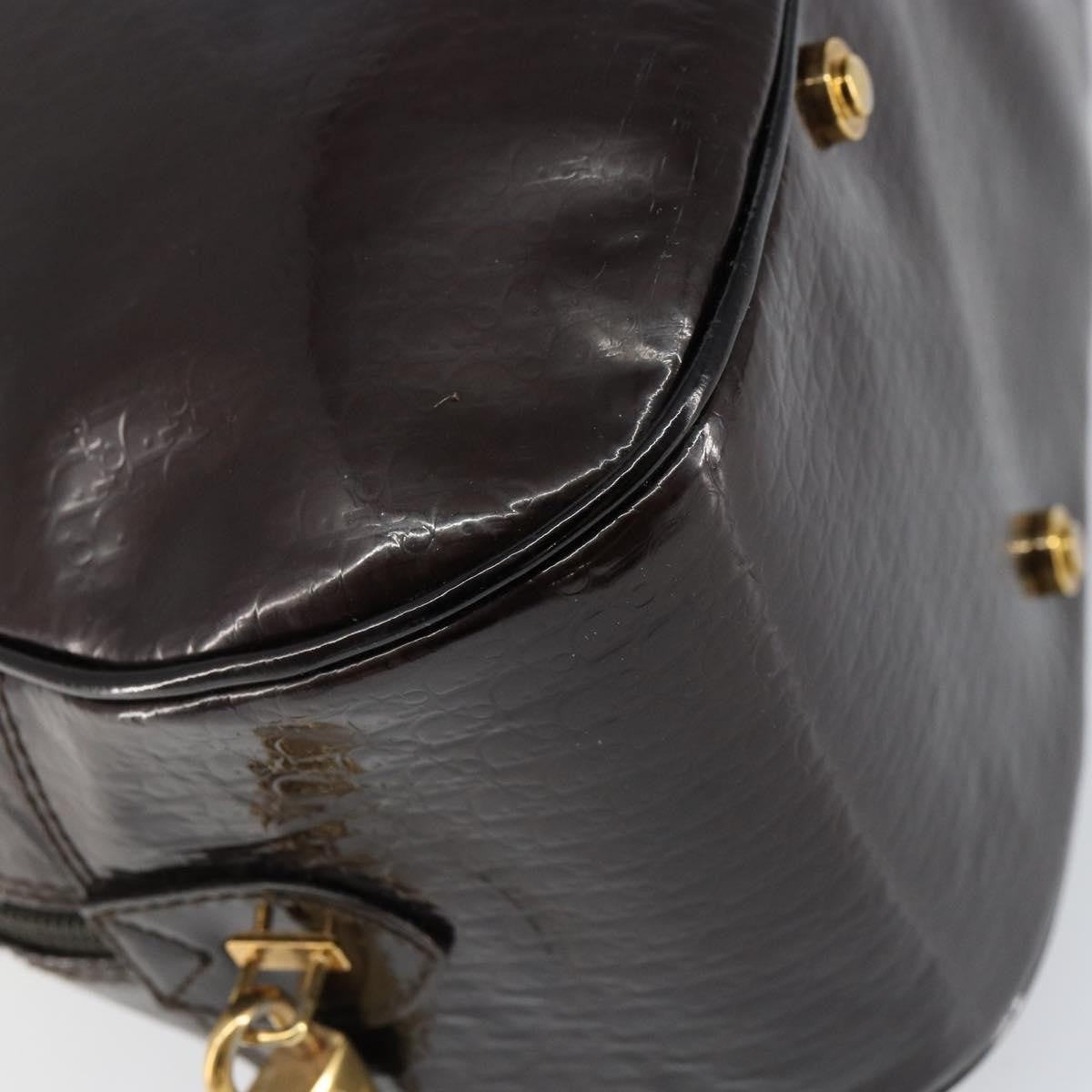 Christian Dior Vintage Saddle Bowler Bag Trotter Canvas, BROWN, CANVAS, Handbag