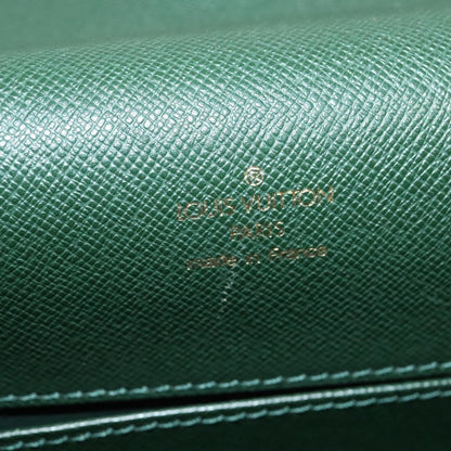 Louis Vuitton Porte-Documents Angara Briefcase Taiga Leather, GREEN, LEATHER, Briefcase